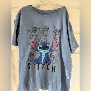 Disney Stitch Blue Women’s T-Shirt large